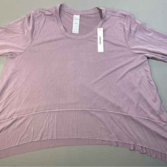 NWT ododos Athletic Relaxed-Fit Long Sleeve Tee, Flowy Curved Hem - Women Large - Picture 7 of 13